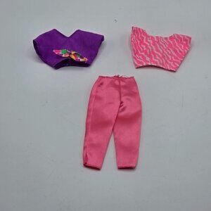 Barbie Fashionistas Clothing Set: Pink Satin Pants & Tops